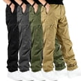 thumbnail image 1 of Men's Cargo Pants Lightweight Stretch Tapered Fit Hiking Casual Pants S-XL, 1 of 9