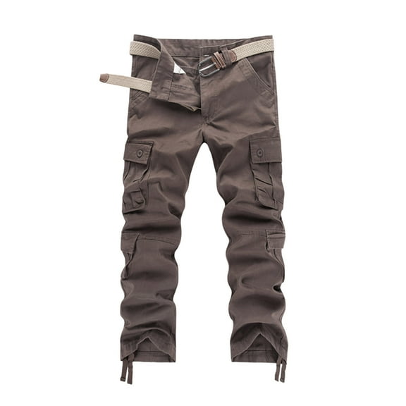 Men's Cargo Pants Memory Mens Work Pants Construction Little 4 Year Utility Men Men Cargo with Pockets Relaxed Fit Heavy Mens Sweat Work Straight 9 10 Men's Pocket Overalls Long Brown 44