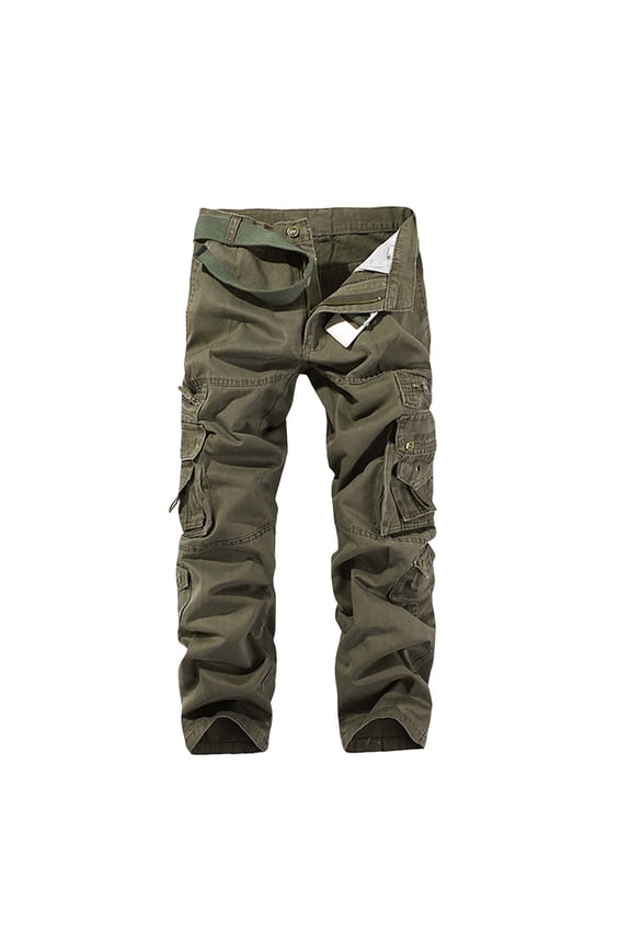 Men's Cargo Pants with Memory Working Pants for Men Work for Men Cargo Pocket Sickies Work Twill Construction Clothes Little Clothes Little L Autumn And Winter New Army Green 30