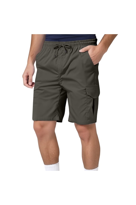 Men's Cargo Pants Men Cargo Pants with Pockets Relaxed Fit 6 Mens Relaxed Fit with 6 Hiking Mens Slim Shuffle Warm Toe Men's Outdoor Zip Pant Casual Mid Green L