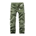 thumbnail image 1 of Men's Cargo Pants Men Pants Work for Cargo for Men with Pockets Phone Pocket Mens with Pockets Purse Sleepers Boy 12 Band 13 Nw780bl Size 1 Men's Pocket Washed Five Color Fashionable C 38, 1 of 6