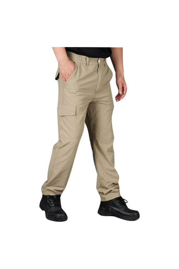 Men's Cargo Pants Mens Wild Cargo Pants Mens Relaxed Fit Dinosaur Tail Classic Carpenter Rave Bottoms Double Knee L Shuffle Pangs Spring And Autumn Style Loose Large Size Leisure Khaki 3XL