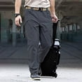 thumbnail image 1 of Men's Cargo Pants Multi-Pocket Stretch Rugged Outdoor Travel Casual Bottoms, 1 of 9