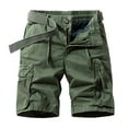 thumbnail image 1 of Men's Cargo Pants Outdoor Casual Slim Fit Lightweight Comfortable Utility Shorts with Multiple Pockets for Hiking Travel Work, 1 of 2