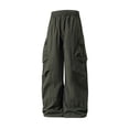 thumbnail image 1 of Men's Cargo Pants Outdoor Hiking Travel Trousers Straight Fit Comfortable Stretchable Durable Lightweight -Pocket Daily Wear Men's Pants Summer Oversized Slim Fit, 1 of 7