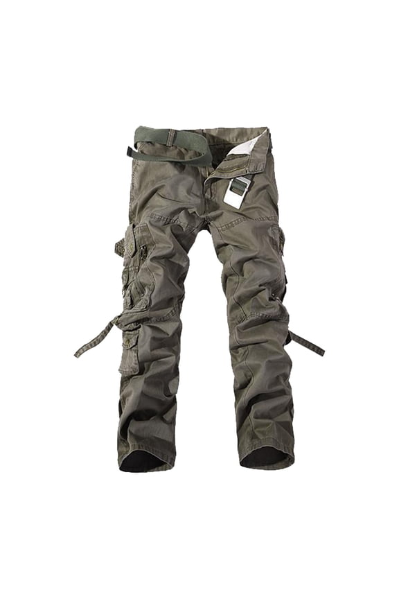 Men's Cargo Pants Pants Men Work Big And Tall Cargo Men 4 Year with Pockets Big And Tall Slim Fit for Size 13 Kitchen Work for Mechanic Casual Tie Grey 40