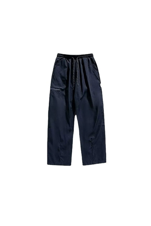 Men's Cargo Pants Pants Straight Leg for Men Double Knee Young And Carpenter for Men Work with Phone Pocket Convertible Cargo Work Kitchen Navy XL