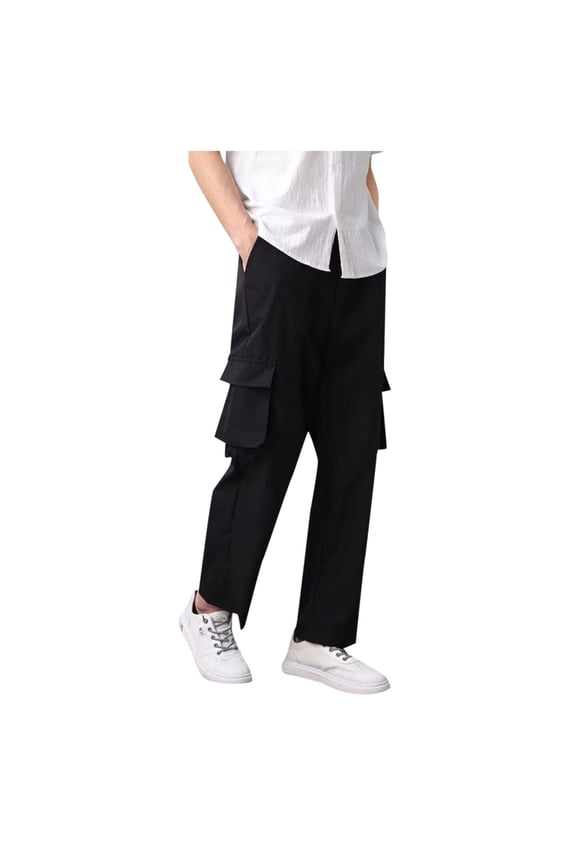 Men's Cargo Pants Pottery Slipper 1 Apparel Chef Work Pants Mechanic Cargo for Men Work Mens Slim Fit Convertible Lightweight Mens Toe Men's Sweat Oversized Black XL