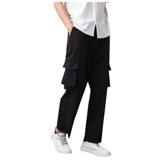 Men's Cargo Pants Pottery Slipper 1 Apparel Chef Work Pants Mechanic Cargo for Men Work Mens Slim Fit Convertible Lightweight Mens Toe Men's Sweat Oversized Black 4XL