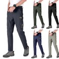 thumbnail image 1 of Men's Cargo Pants Quick Dry Winter Insulated Fleece lined Work Pants Outdoor Hiking Water Repellent Camping Trousers with Multi Pocket Dark Gray XL, 1 of 9
