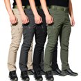 thumbnail image 1 of Men's Cargo Pants Regular Fit Multi Pocket Hiking Outdoor Trousers S-XXL, 1 of 10