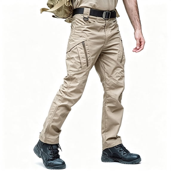 Men's Cargo Pants Regular Fit UPF 50+ Sun Protection Hiking Trousers S‑XXL