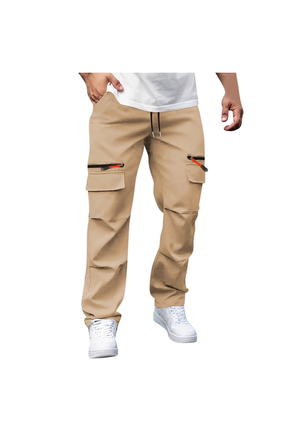 Men's Cargo Pants Relaxed Fit 50*30 Pants Casual Pants Work Pants Outdoor Pants Many Pocket Men's Work Pants Loose Straight Pants
