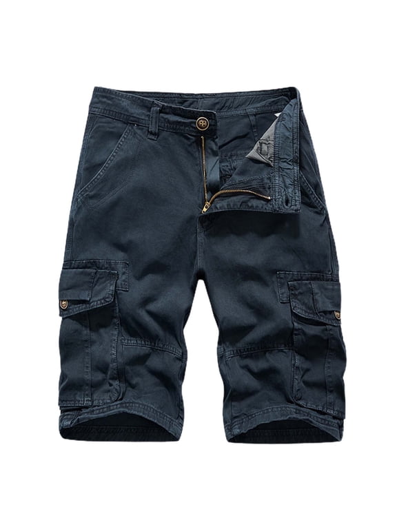 Men's Cargo Pants Relaxed Fit Cargo Pants for Men Work Men Double Knee Suspenders for Work Clothes Construction Mens with Pockets Nomadic Traders Men's Relaxed Fit Lp812 Dark Blue 30