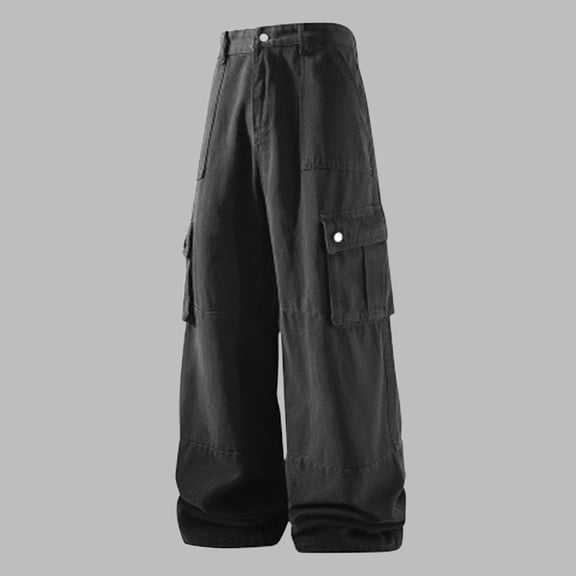 Men's Cargo Pants Relaxed Fit Slim Fit Straight Leg Cargo Work Pants Casual Pants for Men Mens Jogging Pants with Pockets