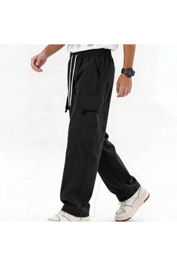 Men's Cargo Pants Relaxed Work Thigh Soft Twill All Season Daily Commute Cargo Trousers S-XL
