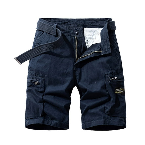 Men's Cargo Pants Slim Fit Casual Style Work Shorts with Multiple Pockets for Outdoor Daily Wear