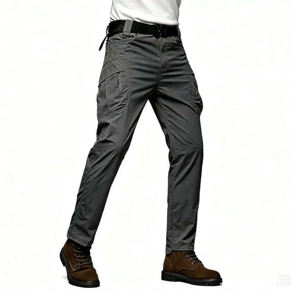 Men's Cargo Pants Slim Tapered Fit Multi Pockets Daily Work Trousers S‑XXL