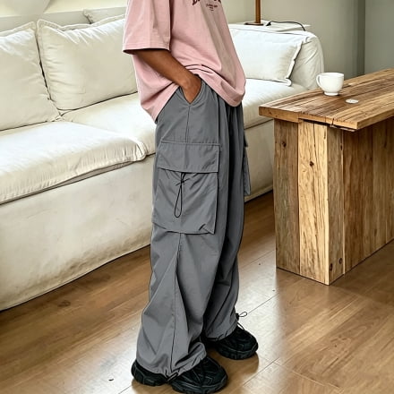 Men's Cargo Pants Soft Stretch Twill Wide Leg Multi Pocket Daily Outdoor Casual Trousers S-XL