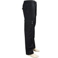 thumbnail image 1 of Men's Cargo Pants Solid Loose Zipper Elastic Pocket Breathable Trousers, 1 of 8