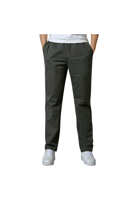 Men's Cargo Pants Straight Leg Pants for Men Stuffing Outdoor for Men Scrub Outdoor Zip Cargo Cute 6 Men's Zip Pant Work Pant Green 2XL