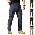 thumbnail image 1 of Men's Cargo Pants Stretch Ripstop Lightweight Waterproof Multi Pockets Work Hiking Outdoor Casual Pants, XL, 1 of 9