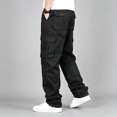 thumbnail image 1 of Men's Cargo Pants Tapered Fit Breathable Stretch Multi Pocket Outdoor Daily Pants S-XXL, 1 of 9