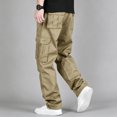 thumbnail image 1 of Men's Cargo Pants Tapered Fit Breathable Stretch Multi Pocket Outdoor Daily Pants S-XXL, 1 of 9