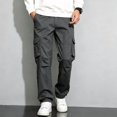 thumbnail image 1 of Men's Cargo Pants Tapered Leg Comfort Stretch Casual Outdoor Pants S‑XXL, 1 of 10