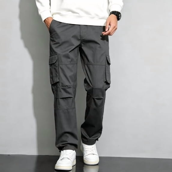Men's Cargo Pants Tapered Leg Comfort Stretch Casual Outdoor Pants S‑XXL