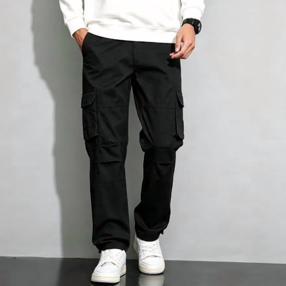 Men's Cargo Pants Tapered Leg Comfort Stretch Casual Outdoor Pants S‑XXL