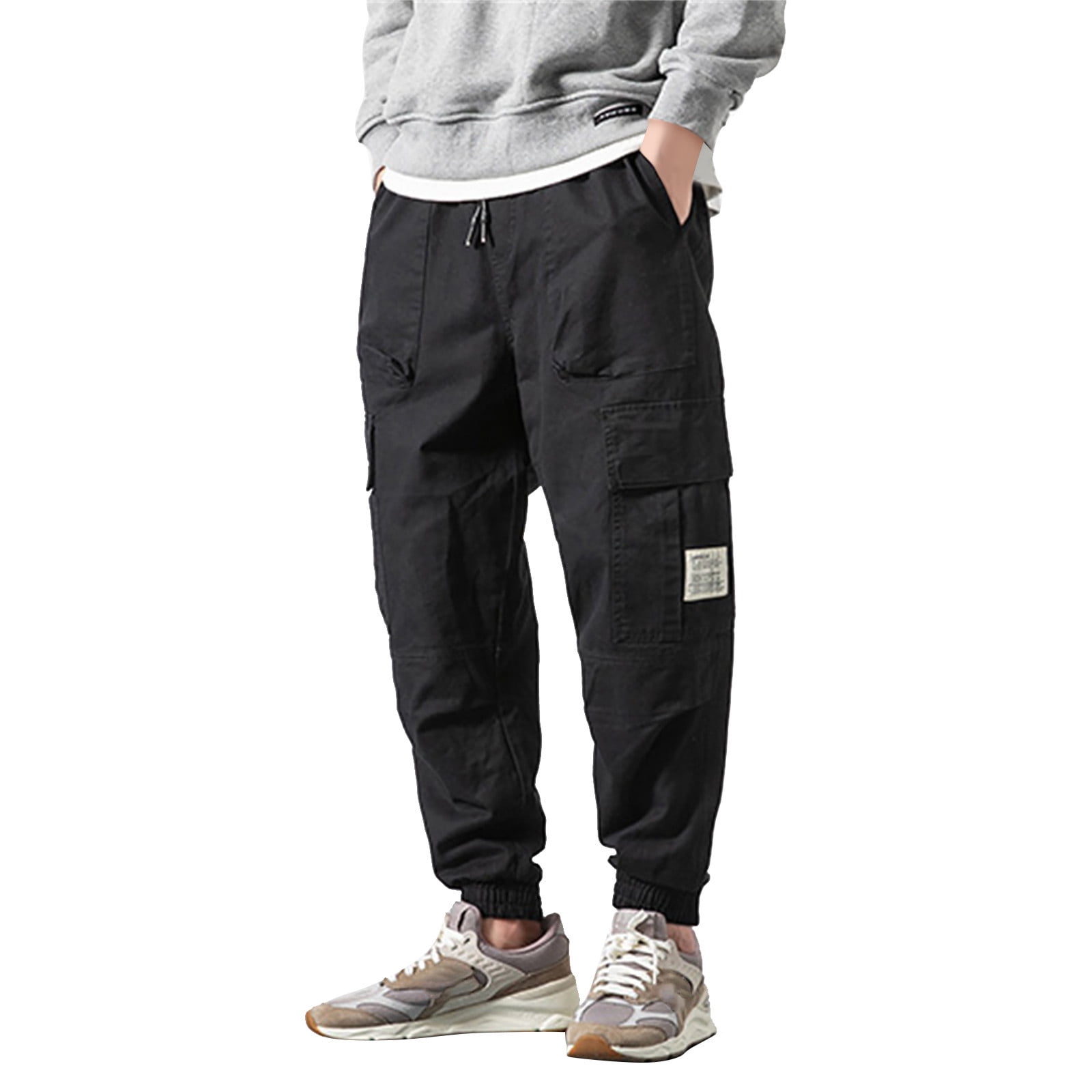Men's Cargo Pants Tie Size Open Mens Cargo Pants Slim Fit Convertible ...