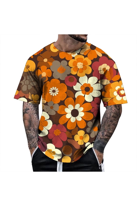 Men's Cargo Pants Turtle Neck Top Pack for Men Mens Tee Shirt Fitted T Shirts for Men Big Man Shirts Mod Bod Tops Mens Shirt Short Sleeve T Pack V Neck Medium Tall Pressing Orange S