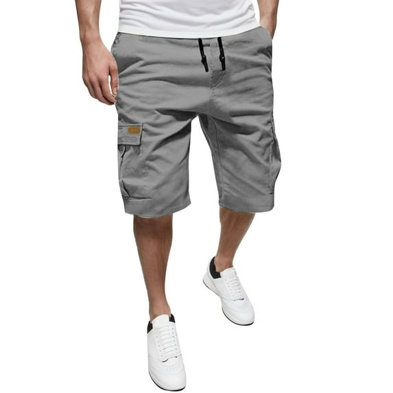 Men's Cargo Pants Work Clothes for Men Construction Men Cargo Pants with Pockets Big And Tall Comfortable Relaxed Fitting Work Clothes for Suspenders Big And Tall Grey XL