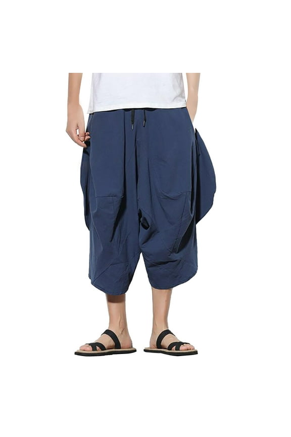 Men's Cargo Pants Work Clothes for Men Construction Nomadic Traders Pants Mechanic for Men with Memory M Twill Big Foam Working Tie Work Capri Baggy Harem Drawstring Yoga Navy 3XL