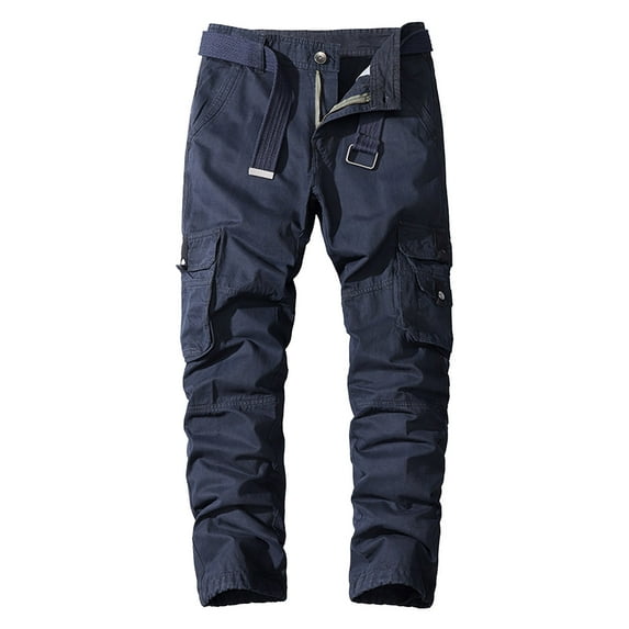 Men's Cargo Pants Work Pants Durable Casual Outdoor Utility Straight Leg Pocket Pants for Men