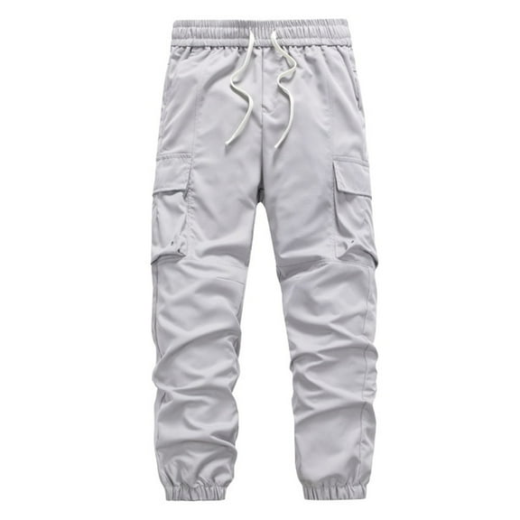 Men's Cargo Pants Workout Jogger Casual Comfortable Stretchable Utility Trousers with Multiple Pockets