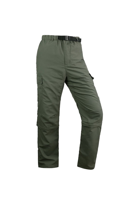 Men's Cargo Pants for Outdoor Hiking Work Travel with Detachable Design Lightweight Durable -Pocket Utility Pants