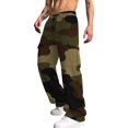 thumbnail image 1 of Men's Cargo Pants with Pockets,Durable Work Pants,Breathable Fabric Relaxed Fit Hiking Joggers Pants, 1 of 6