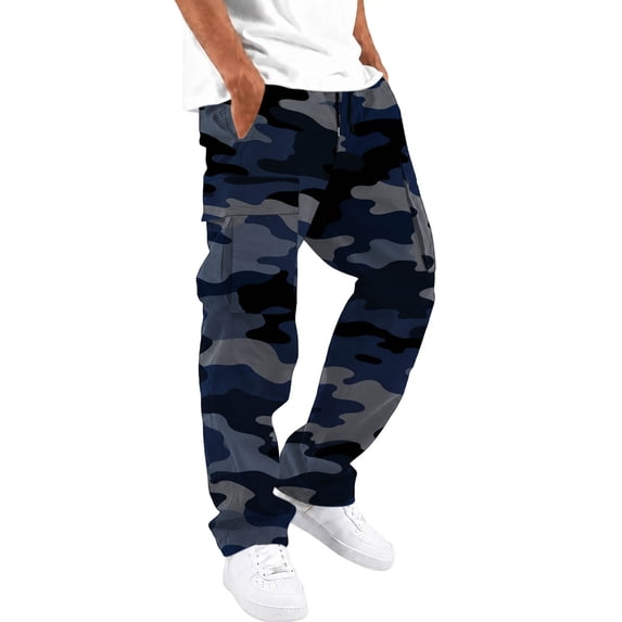 Men's Cargo Pants with Pockets,Durable Work Pants,Breathable Fabric Relaxed Fit Hiking Joggers Pants