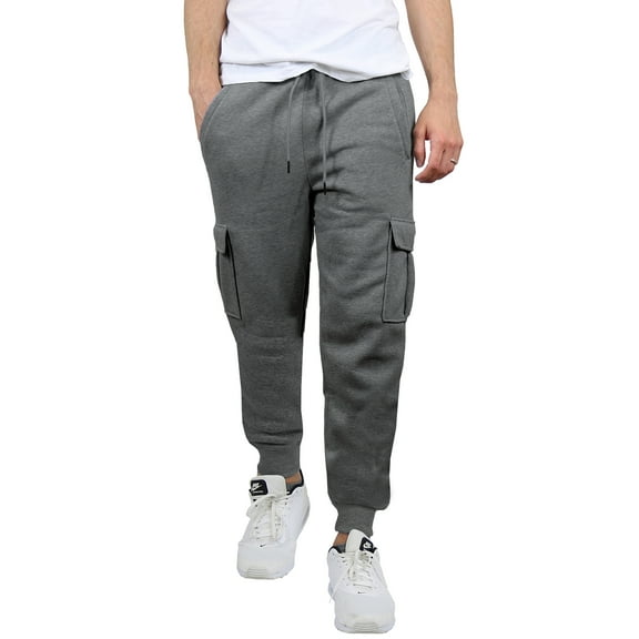 Men's Cargo Pocket Fleece Jogger Sweatpants (S-2XL)