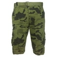 thumbnail image 1 of Men's Cargo Shorts Camo Color Classic Fit Cotton Multi Pocket Casual Shorts, Green, 30, 1 of 3