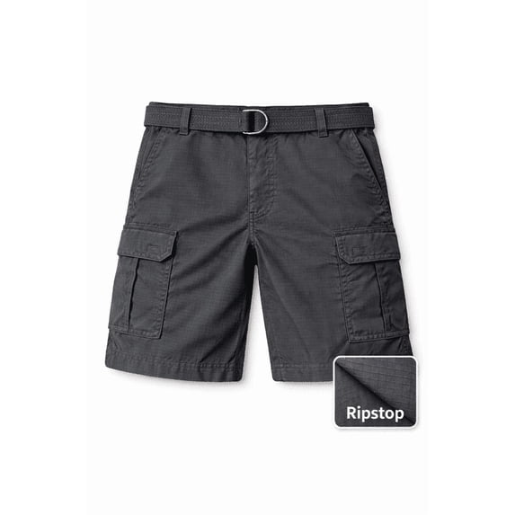 Isaac the Taylor Men’s Cargo Shorts Ripstop Stretch Lightweight Belted Multi-Pocket Tactical Shorts
