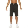 thumbnail image 1 of Men's Cargo Shorts Casual Utility Cargo Pockets Lightweight Belted Shorts, Black, 42, 1 of 2