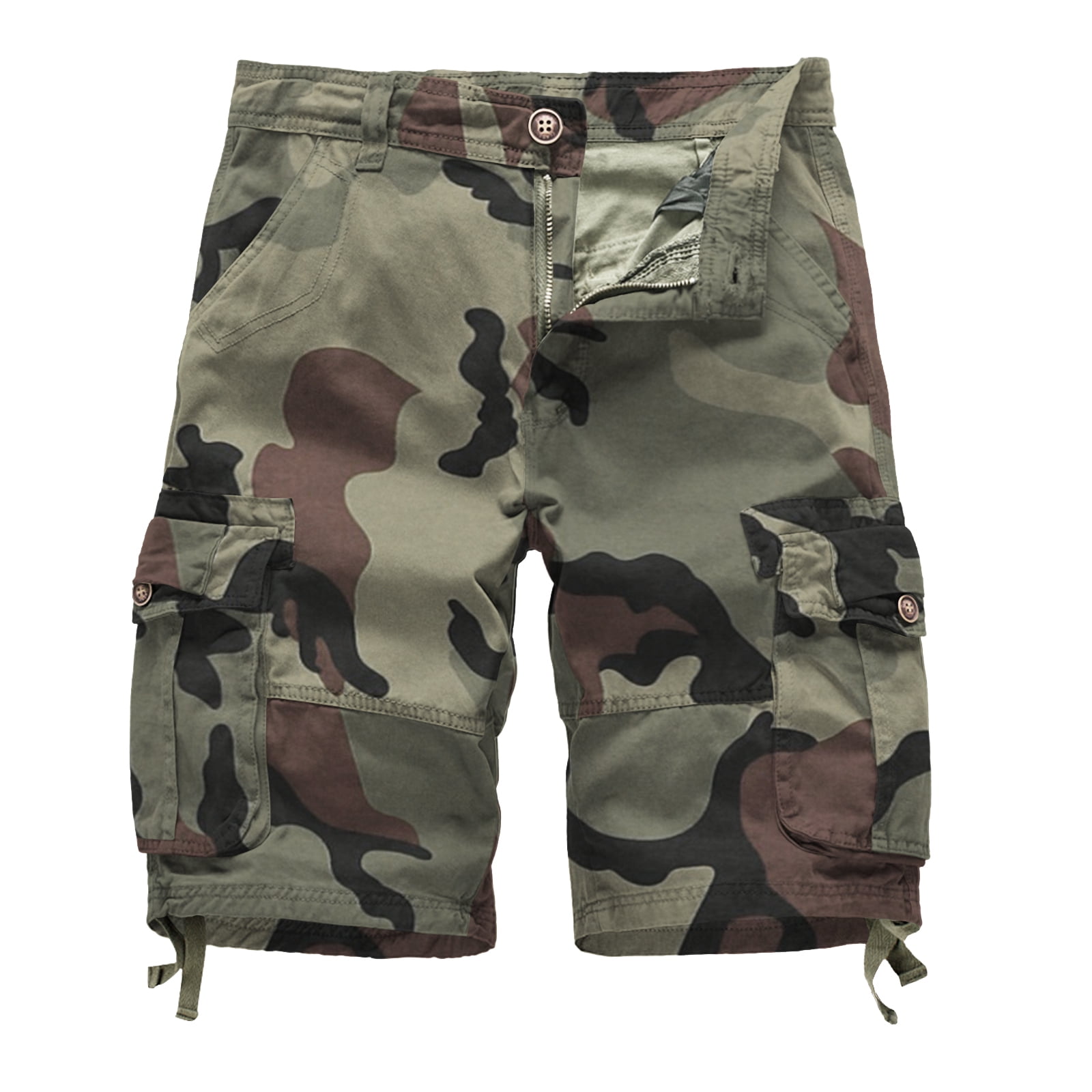 Men's Cargo Shorts Cotton Relaxed Fit with 6-Pockets Work Short