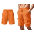 thumbnail image 1 of Men's Cargo Shorts Mens Jogger with Pockets Athletic Shorts Comfy Summer Essentials Work Shorts, 1 of 5