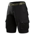 thumbnail image 1 of Men's Cargo Shorts,Outdoor Casual Shorts with Belt, Multi-Pocket Loose Fit Hiking Shorts, 1 of 2