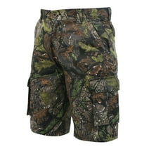 Men's Cargo Shorts Outdoor Multi-Pockets Relaxed Fit Cotton Camouflage Casual Shorts 05 Shrub Camo 34