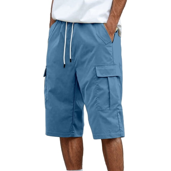 Men's Cargo Shorts Outdoor Work Pants With Multiple Pockets Summer Casual Comfortable Lightweight Breathable