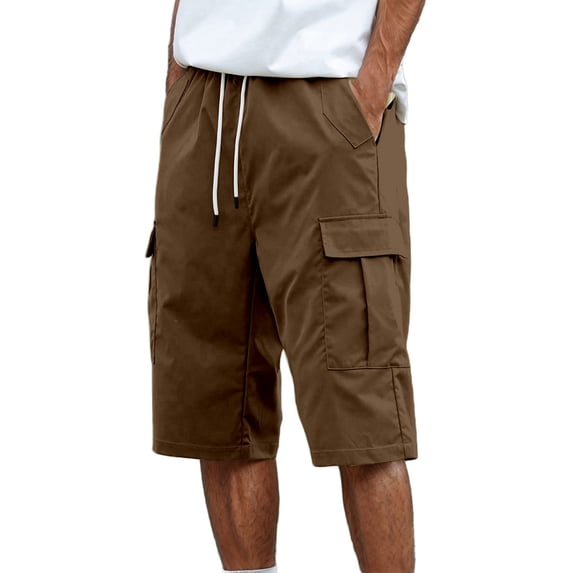 Men's Cargo Shorts Outdoor Work Pants With Multiple Pockets Summer Casual Comfortable Lightweight Breathable